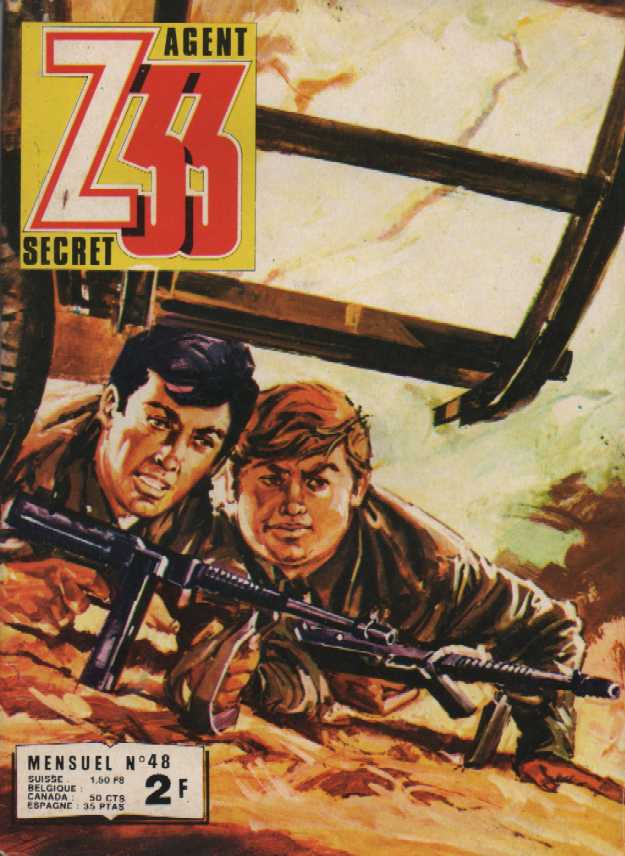 Scan de la Couverture Z 33 Agent Secret n 48